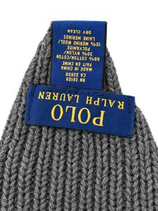 Grey knitted Polo Bear muffler