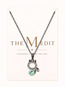 Cute Dainty Sparkly Cat Pendant Necklace 🐱