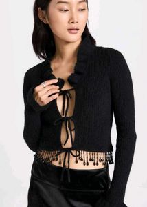 Alpaca Wool Cardigan With Beads