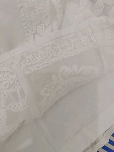Elegant White Chikankari Palazzos