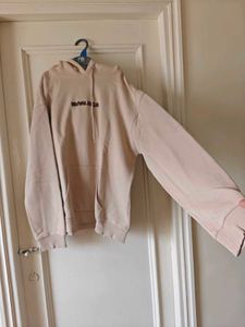 Beige Graphic Hoodie