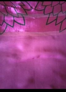 Vibrant Purple Saree with Floral Print