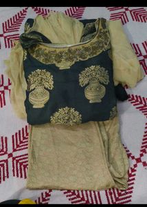 party golden black suit set