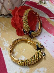 Exquisite Peacock Design Bangles