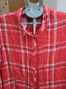 DNMX Chic Plaid Button-Up Shirt