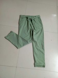 Mint Green Suspender Pants