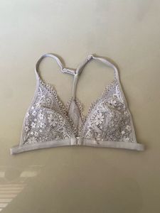 Lace Bralette with Front Closure