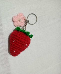 Cute Strawberry Keychain