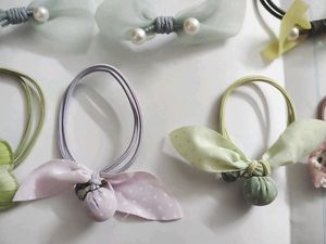 55.Cute Bow Hair Ties combo of 14