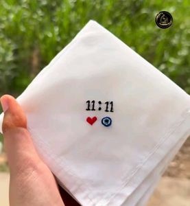 Customise Name and any words Embroidery Handkerchi