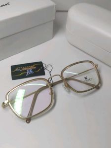 Gold Square Frame Eyeglasses