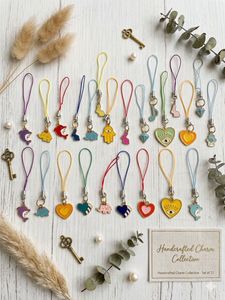 set of 50 phone charms