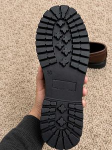 Zara Brown Leather Penny Loafers