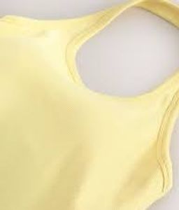 Yellow Ribbed Tank Tops (set of 2)
