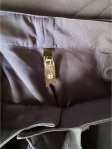 Navy Blue High-Waist Trousers