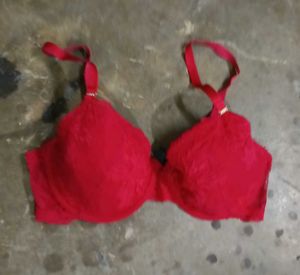 Red Lace Padded Bra