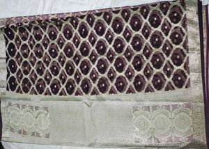 Silk Saree with Silver Zari Border &amp; Rich Pallu