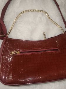 Chic Croc Embossed Hobo Bag
