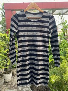 Striped Long Sleeve Dress