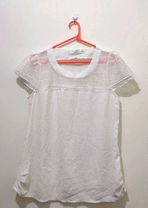 White Cap Sleeve Top