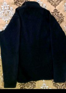 Black Fleece Zip-Up Jacket