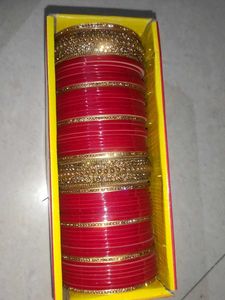 Red & Gold Bridal Bangles