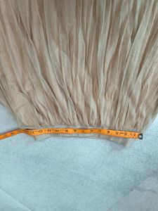 Elegant Pleated Midi Skirt with Lace Trim
