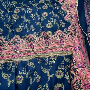 Beautiful Navy blue Anarkali set