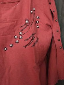 Stylish Rust Ethnic top