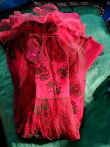 Pink Embroidered Dress