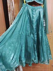 Stunning Teal Lehenga Choli Set