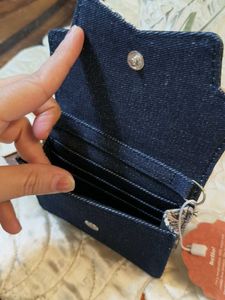 zouk Navy Blue &amp; Cream mini bag