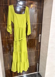 Green Tiered Maxi Dress
