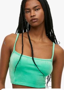 H&amp;m Green Crop Top