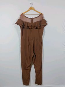 Brown Casual Jumpsuit (Women's)