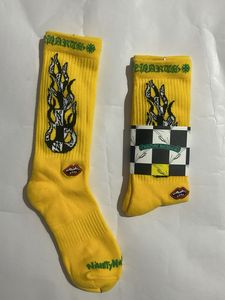 Chrome Hearts matty boy Yellow Flame Socks