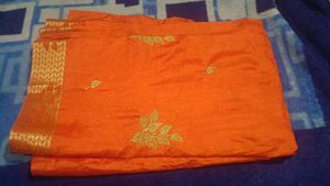 Elegant Orange Saree