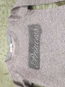 Beautiful Peach Colour T-shirt For 4 -7 Year Girl