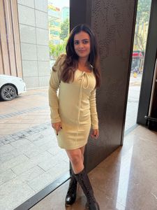 Pastel Green Tie-Front Dress