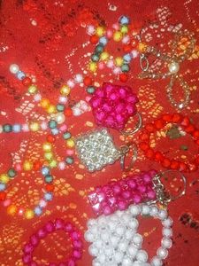 Beaded Bag Keychain