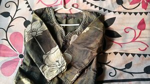 Elegant Floral pakistani Kurta Set with Dupatta