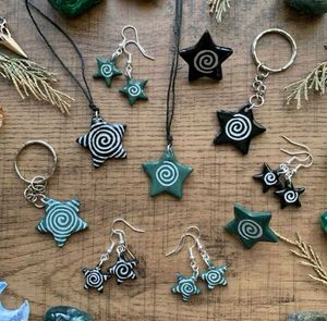 y2kUnique Star Pendant & Earring Set