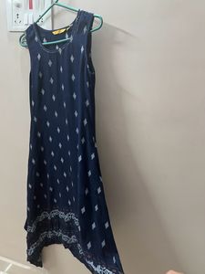 Navy blue long Kurta, backside 2nd,3rd,4th