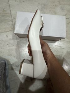 White Tory Burch Heels