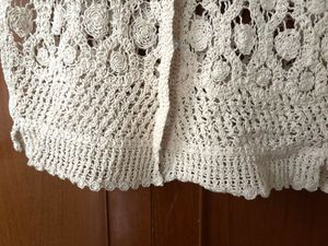 Boho Crochet Floral Vest