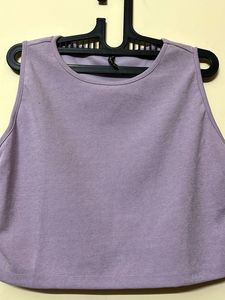 Lavender Crop Tank Top