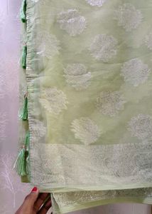 Elegant Light Green Saree