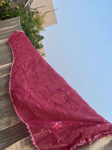 Embroidered Ombre Dupatta