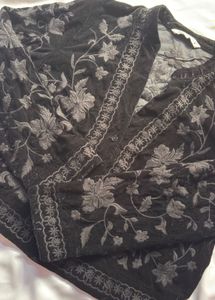 Embroidered Black Jacket