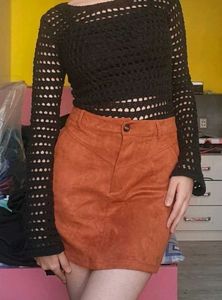 Cropped Mesh Top